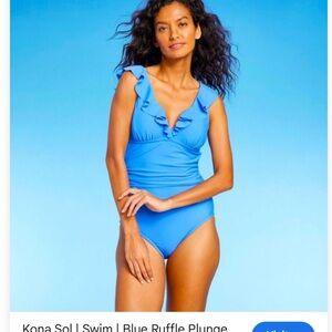 Kona Sol Light Blue Swimsuit